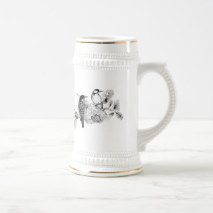 Chope À Bière Faire-part de mariage Inséparables vintages