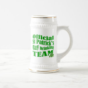 Chope À Bière Fête de la Saint Patrick irlandaise personnalisée