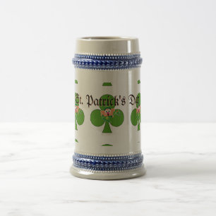 Chope À Bière Fête de la Saint-Patrick shamrock