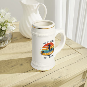 Chope À Bière Fête des pères Golf Sport Papa Custom Retro