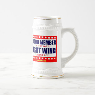 CHOPE À BIÈRE FIER MEMBRE DE LA VASTE CONSPIRATIE DE DROITE