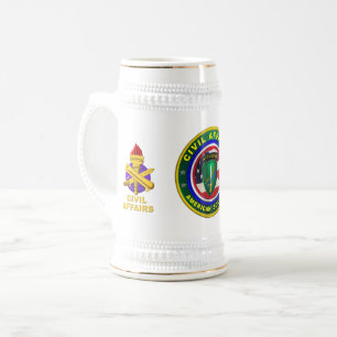 Chope À Bière Fière Armée des affaires civiles Soldat
