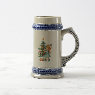 Chope À Bière fille vintage