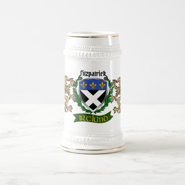 Chope À Bière Fitzpatrick Irish Shield Beer Stein (Centre)