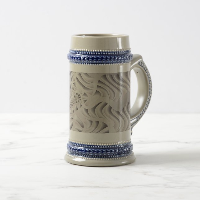 Chope À Bière flocon d'argent (Devant droit)