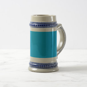 Chope À Bière Fond uni bleu cyan Style minimaliste d'été