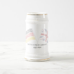 Chope À Bière Forces britanniques commémoratives Allemagne Stei