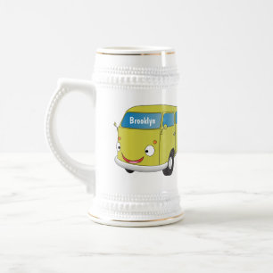 Chope À Bière Fourgonnette verte lime classique dessin animé