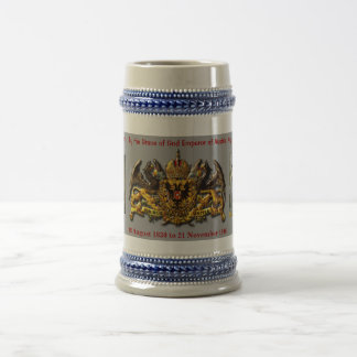 Chope À Bière Franz Joseph I de l'Autriche Hongrie