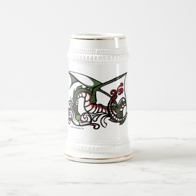 Chope À Bière Fumée Stein de dragon (Centre)