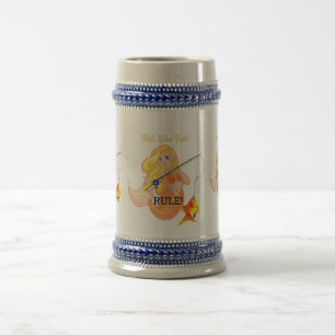 Chope À Bière Funny Pêche Fille Sirène Thunder_Cove