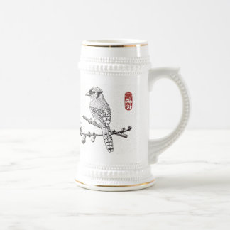 Chope À Bière Geai de Mug_Bird_Blue