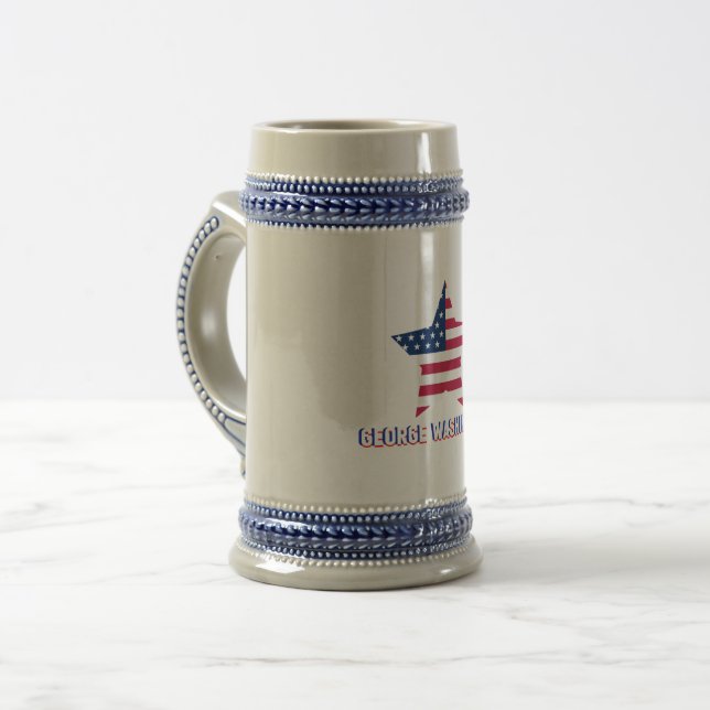Chope À Bière George Washington Design (Devant gauche)