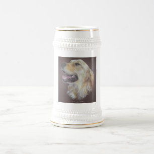 Chope À Bière Golden retriever