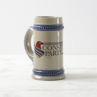 Grand mug, de style colonial, Parti constitutionne