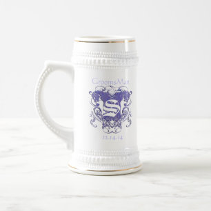 Chope À Bière GroomsMan Stein Mariage Lions Vintage