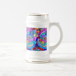Chope À Bière hippie paix et amour bière stein
