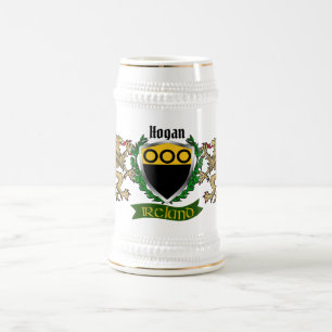 Chope À Bière Hogan/O'Hogan Irish Shield Beer Stein