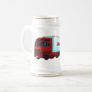 Chope À Bière Illustration de camion roumain