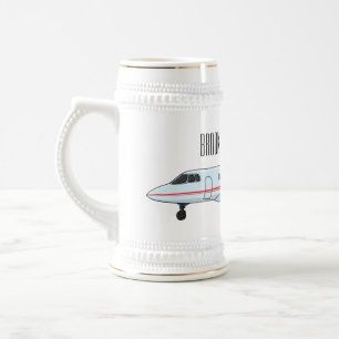 Chope À Bière Illustration de jet privé