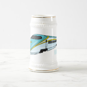 Chope À Bière Illustration de la bande dessinée d'un train à bal