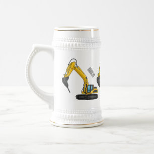 Chope À Bière Illustration de la pelle de rupture
