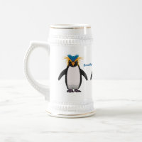 Illustration de mignon macaroni pingouin