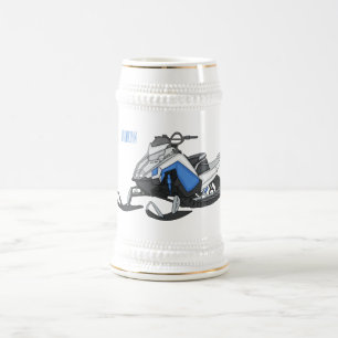 Chope À Bière Illustration de motoneige