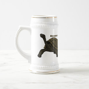 Chope À Bière Illustration de tortue terrestre des Galapagos