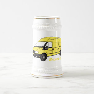 Chope À Bière Illustration du fourgonnette de livraison