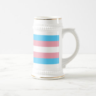 Chope À Bière Indicateur de fierté transgenre