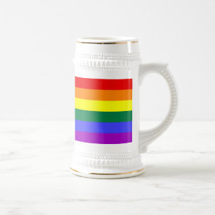 Chope À Bière Indicateur de la fierté arc-en-ciel