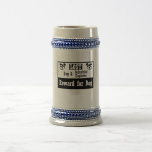 Chope À Bière Ingénieur industriel de chien perdu