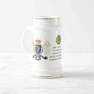 Chope À Bière IRELAND CREST Personnalisé 