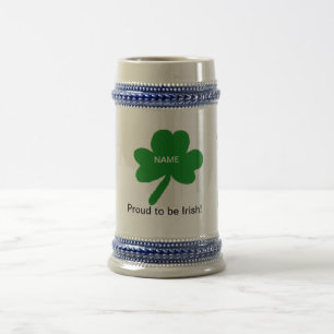 Chope À Bière Irish Sayings Personnaliser Avec Votre Nom De Fami