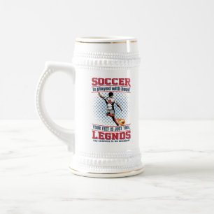 Chope À Bière J'Ai Joué Au Football Avec Ma Tête Bière Stein
