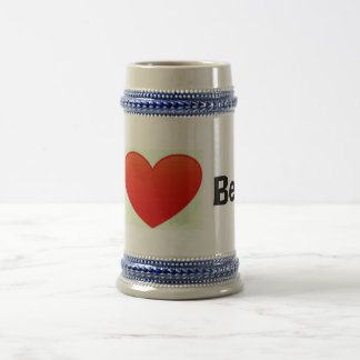 Chope À Bière J'aime le stein de bière