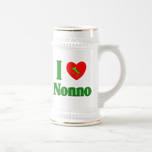 Chope À Bière J'aime Nonno (le grand-père italien)