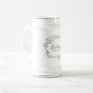 Chope À Bière Jardin Botanique Feuillage Vert Mariage
