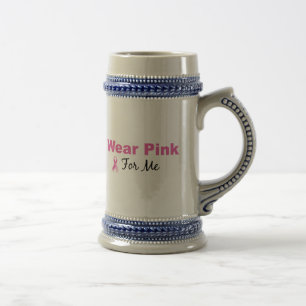 Chope À Bière Je porte le rose pour moi