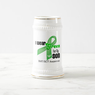 Chope À Bière Je porte un ruban vert pour mon fils