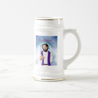 Chope À Bière Jésus est mort pour vous, Jésus est mort pour vous