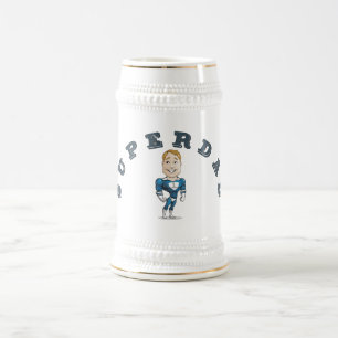 Chope À Bière Joli Super Papa en dessin animé vectoriel