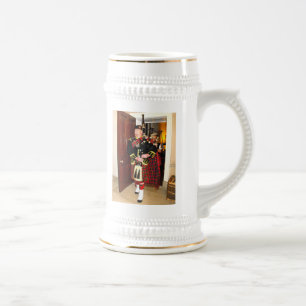 Chope À Bière Joueur de cornemuse