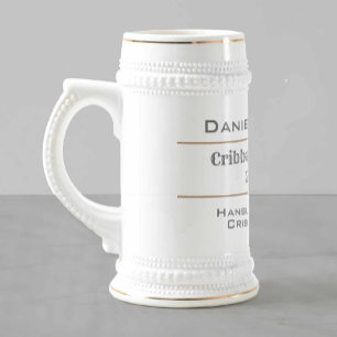 Chope À Bière Joueur de Cribbage et champion de Cribbage