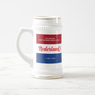 Chope À Bière Jour de l'indépendance de Pays-Bas