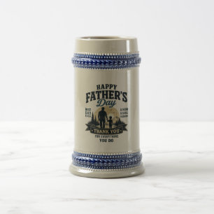 Chope À Bière Joyeuse fête des pères - Meilleur papa ever