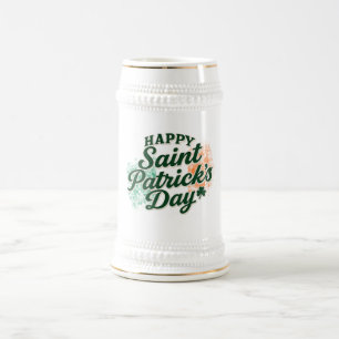 Chope À Bière Joyeuse Saint Patrick vintage