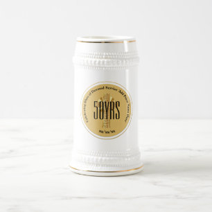Chope À Bière Jubilé d'or 50e anniversaire du prêtre Ordination