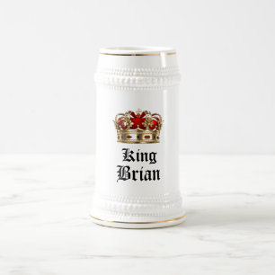 Chope À Bière La bière du roi personnalisée Stein